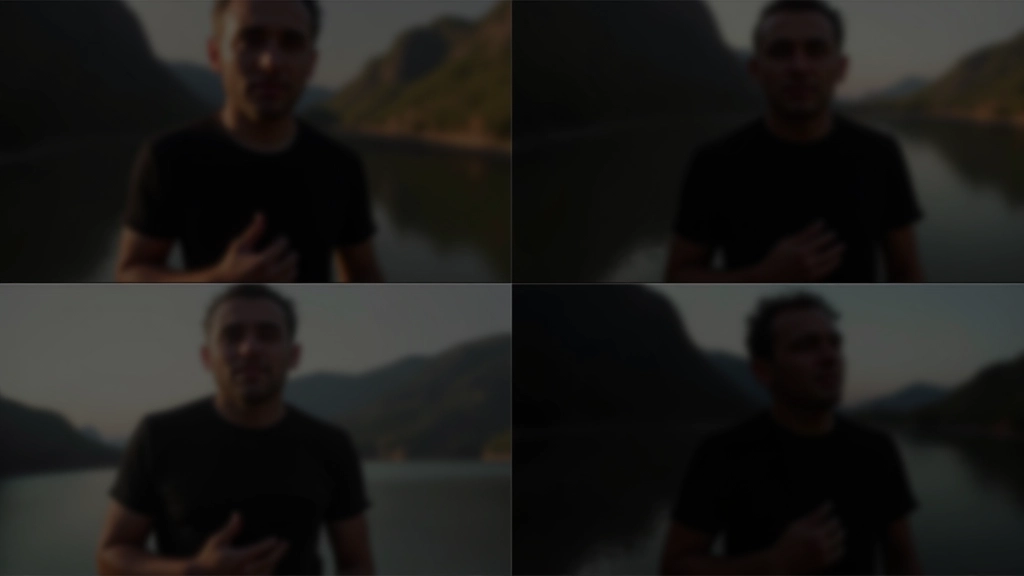 Verschiedene Overlay-Deckkraft-Stufen von 0% bis 80% auf gleichem Video-Hintergrund