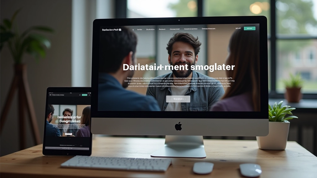 Responsive Design Mockup zeigt Fallback-Bilder auf verschiedenen Bildschirmgrößen